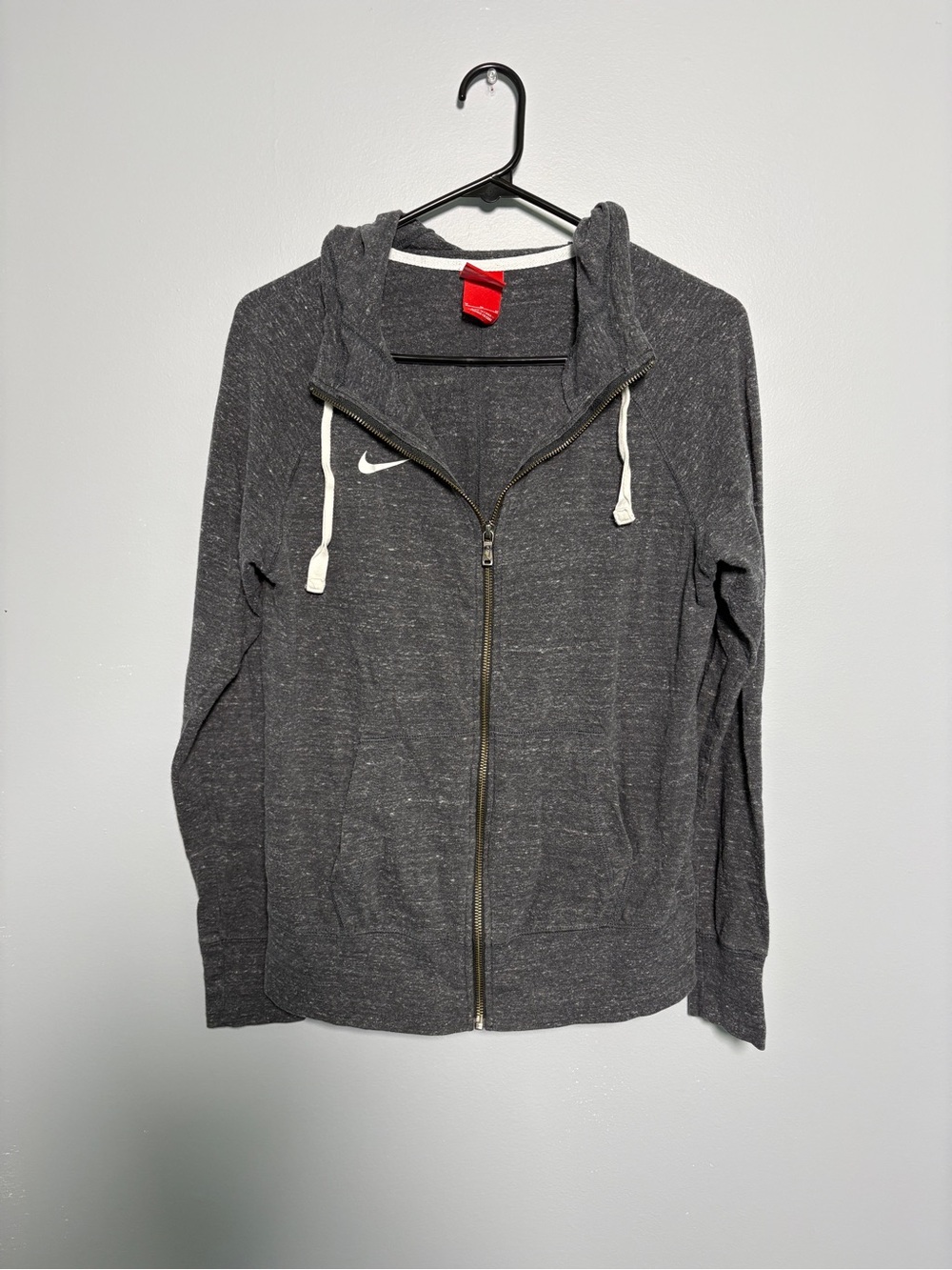 Nike Women's Dark Heather Gray Full-Zip Hooded Jacket